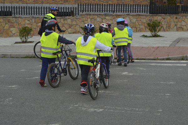 Jornada de Seguridad Vial con bicicleta en El Espinar (Segovia)